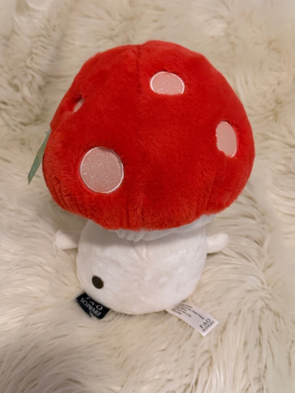 FAO Schwarts 🍄 Sparklers Mushroom Plush NWT Stuffed Plush NEW! - Picture 9 of 10